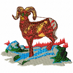 Gazelle Embroidery Design 9